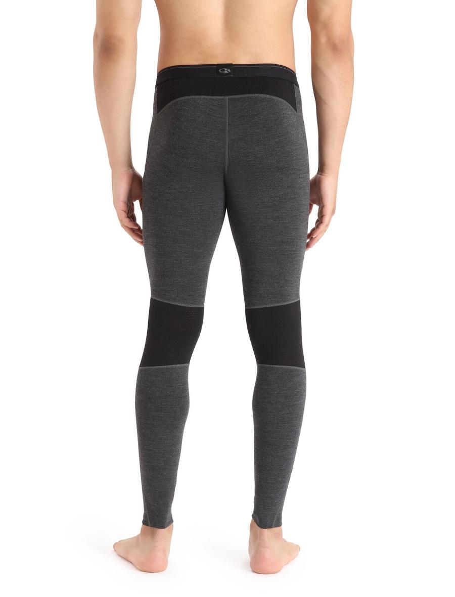 Icebreaker BodyfitZone™ Merino 260 Zone Thermal Miesten Leggingsit Mustat | FI 1138CTVE